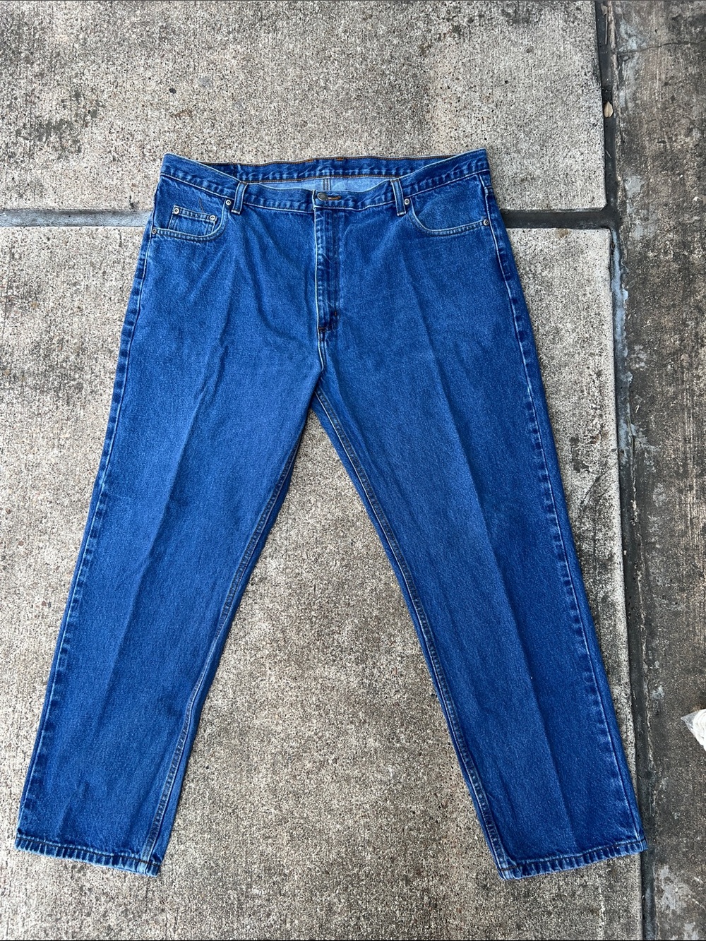 Men's Classic Blue Denim Jeans - Straight Fit